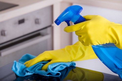 Detailed cleaning of living room vents and baseboards